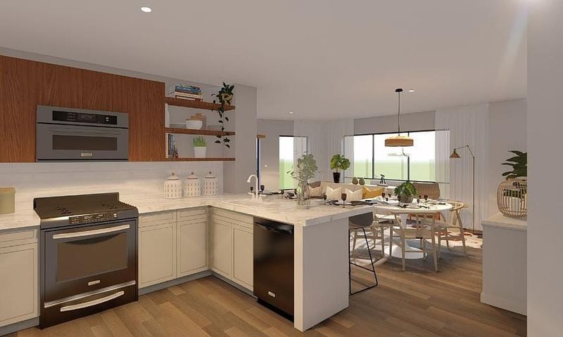 Finished kitchen at Market St, Newark, NJ — photo 7